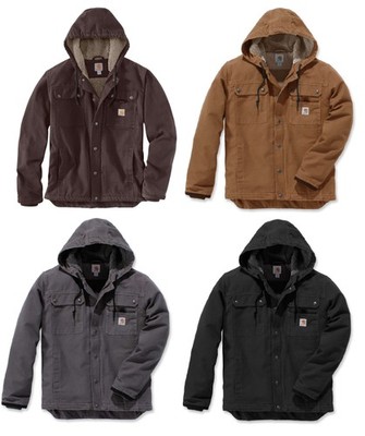 Carhartt Winterjacke Bartlett Duck Arbeitsjacke Funktionsjacke mit Kapuze 103826