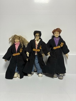 Harry Potter, Ron, & Hermione Gund Plush Doll Soft Body 2001