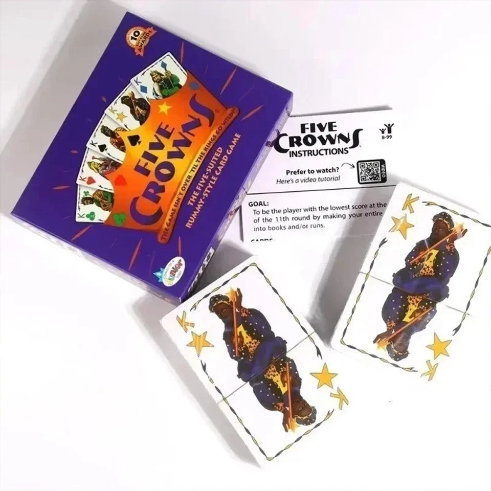 NEW Five Crowns Card Game 5 Suites Classic Original Party Rummy Style Play - Image 3 of 4