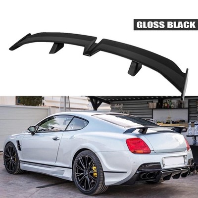 For Bentley GT 55'' Rear Trunk Spoiler PRO Racing Rear GT Wing Gloss Black