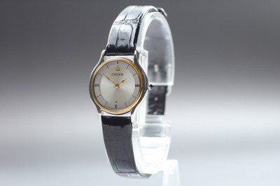 Near Mint] SEIKO Credor 8420-0150 18K Gold Bezel Quartz Women's