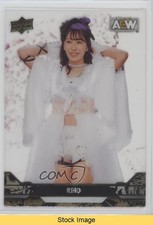 2023 Upper Deck AEW All Elite Wrestling Clear Cut Riho #12 READ 18x6