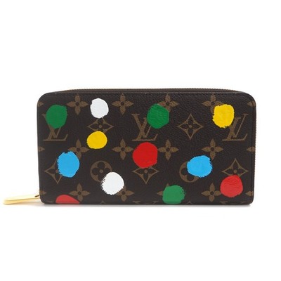 LOUIS VUITTON 財布 LOUIS VUITTON Monogram Kusama Yayoi Zippy Wallet M81864 #1 Rise-on