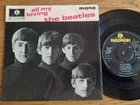 THE BEATLES - All My Loving GEP 8891 EP Parlophone Records 7” 5th Pressing