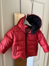 Michael Kors MK Coat Sz 12m Navy Hooded Puffer Jacket