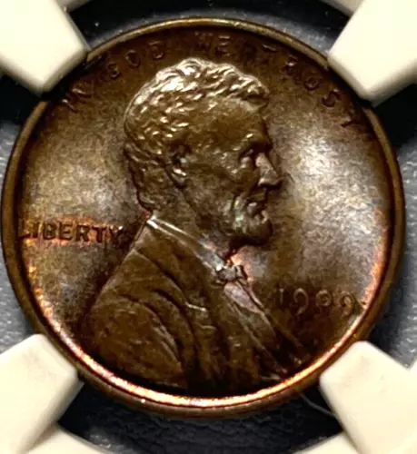 1909 VDB Lincoln Cent NGC MS 65 BN - GEM BU - RARE. - SHARP!