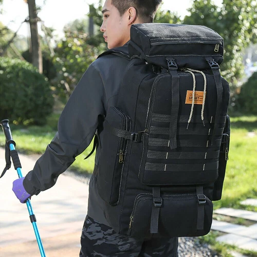 70L Outdoor Wandern Militär Taktischer Rucksack Backpack Camping Trekking Tasche - Bild 15 von 32