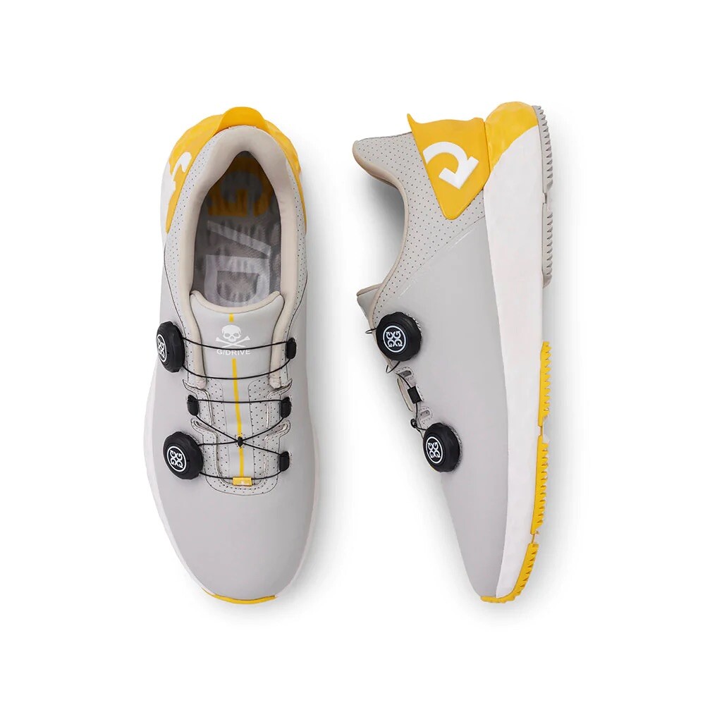 G/Fore GFore G/Drive LE Spikeless Gray Yellow NIMBS Golf Shoes 