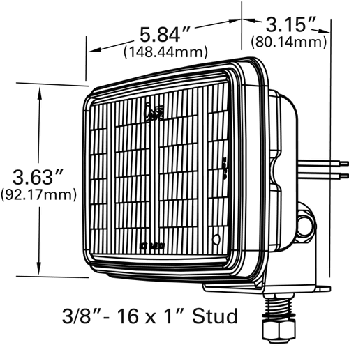 Grote 63601 Trilliant Mini LED Work Light Clear Spot Lamp 12V - Picture 2 of 2