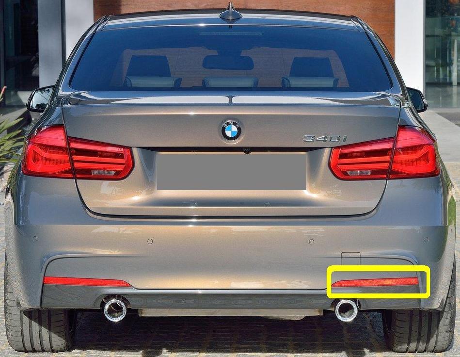 BMW NEW GENUINE 3 F30 F31 REAR M SPORT BUMPER RIGHT O/S REFLECTOR