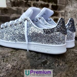 Adidas Stan Smith Glitter Lux [Custom product] Original Shoes 100% ® it |  eBay