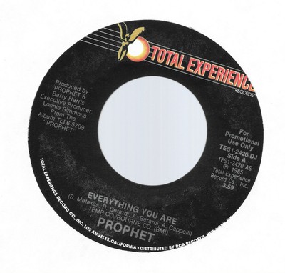 45RPM PROPHET - LISTEN TO YA' / EVERYTHING YOU ARE Total Experience unplayed NM