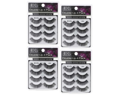 Ardell False Eyelashes Multipack- 4 Pairs - Double Up -Style #204 (Pack of 4)