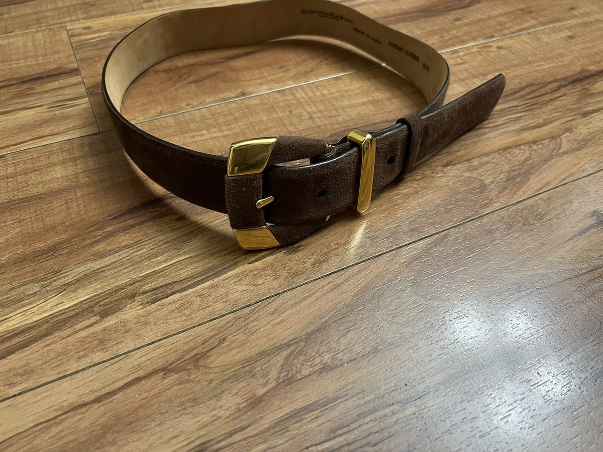 DONNA KARAN VINTAGE SUEDE TAN BELT Size-34 Donna Karan Suede Belt - Etsy main image 3