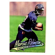 Marcus Robinson 1997 Fleer Ultra Rookie Card #284 NFL Chicago Bears Vikings. rookie card picture