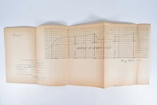 1899 Port Jarvis New York Sewer System Civil Engineering Architectural Drawing