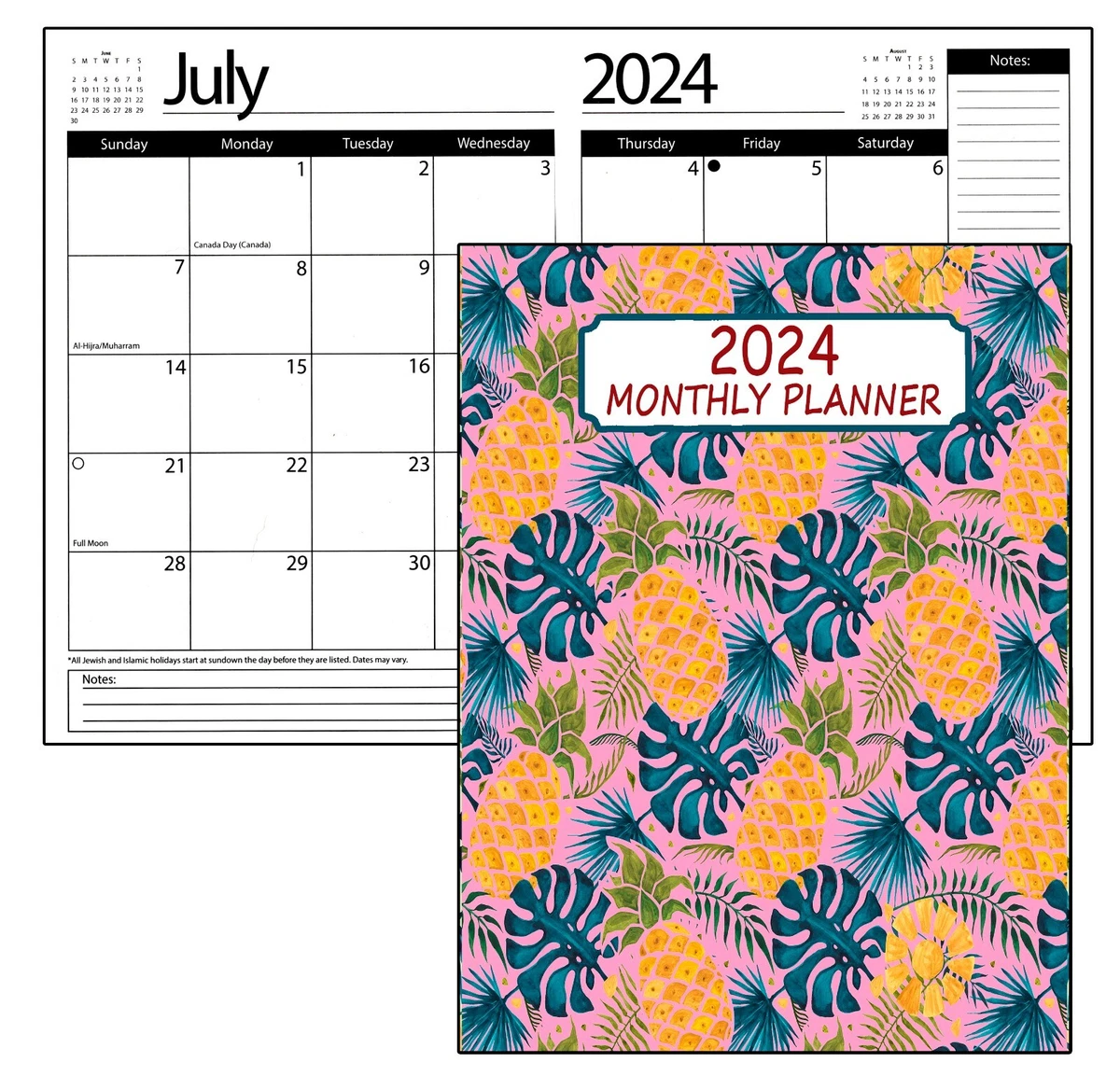 2024 Student Planner Calendar - Monthly Page Format - School College Agenda  v26 | eBay