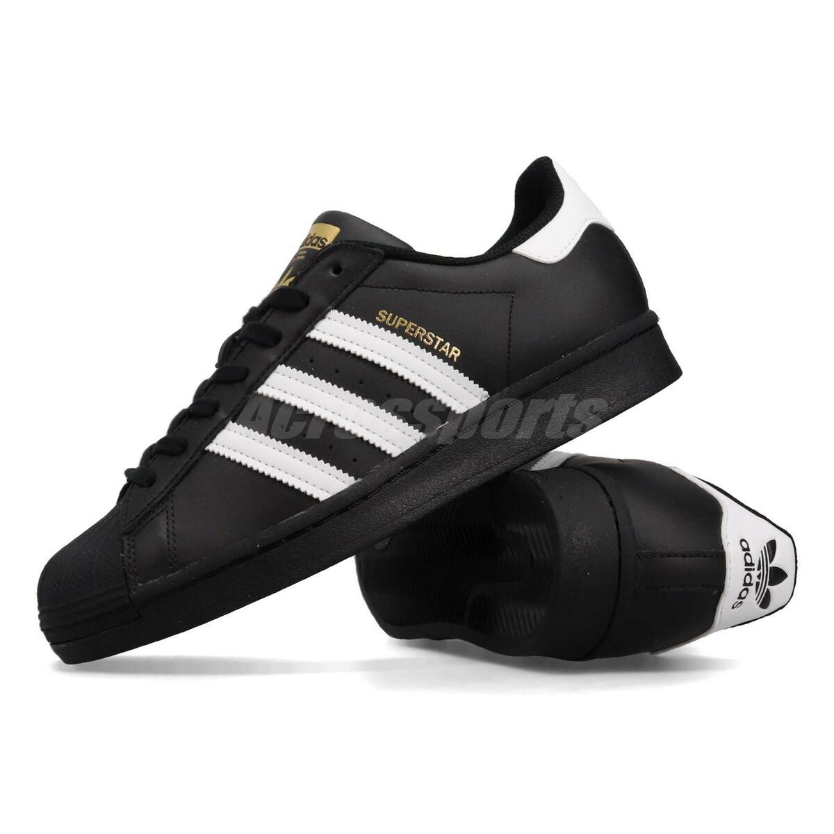 adidas superstar black and white