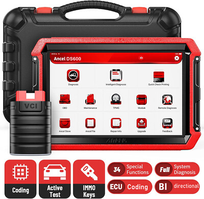 Bidirectional OBD2 Scanner Diagnostic Tool Full System Off/Online ECU Coding Key