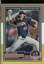 2023 Panini USA Baseball Stars & Stripes #74 Rhett Lowder BSG Prizm