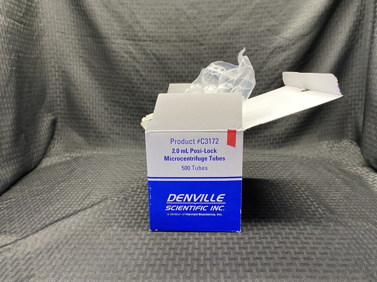350) Denville Polypropylene 2.0mL Posi-Lock Micro Centrifuge