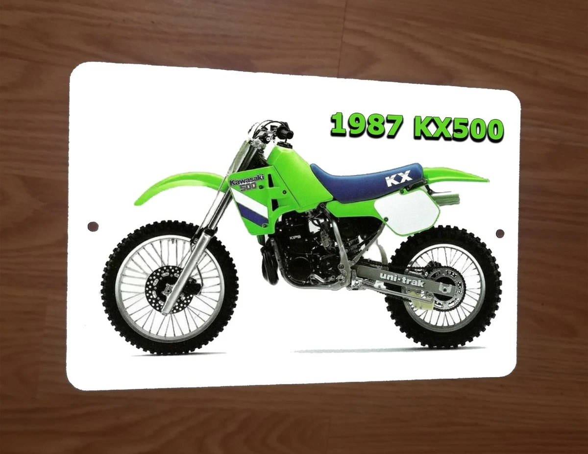 1987 Kawasaki KX500 Motocross Motorcycle Dirt Bike Photo 8x12