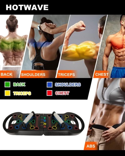 Push Up Board Fitness Portable Foldable 20In1 Push Up Bar Home Gym Equipment - Picture 4 of 10