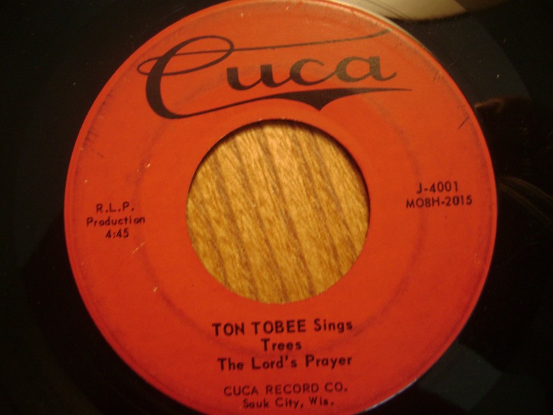 CUCA 45 EP  RECORD/ TON TOBEE/ INDIAN LOVE CALL/ PALE MOON + OTHERS/ J-4001/ VG 