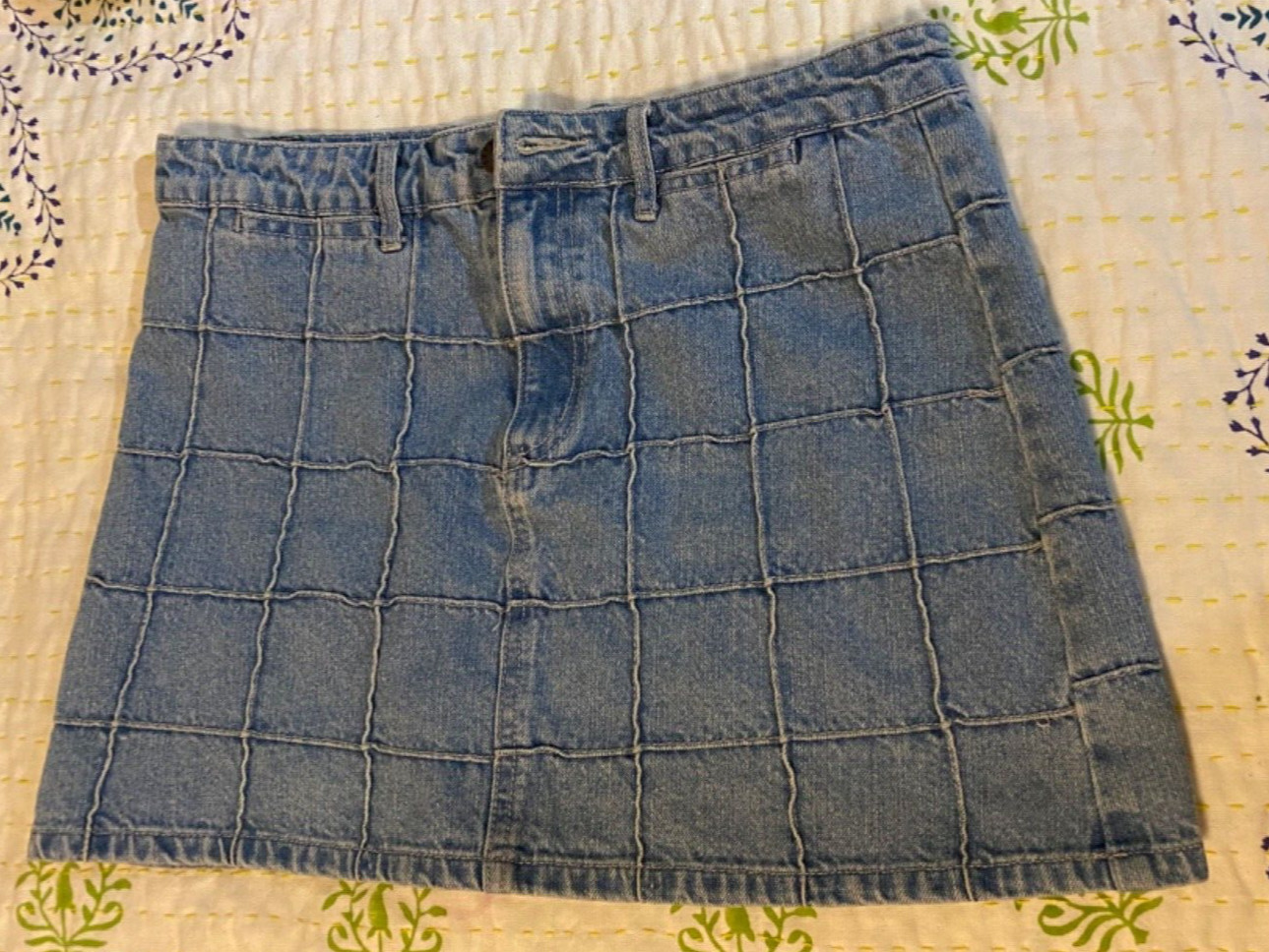 Forever 21 denim collection patchwork mini jean s… - image 4