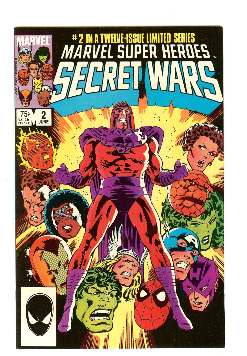MARVEL SUPER HEROES SECRET WARS #2 8.5 // MIKE ZECK COVER ART 1984