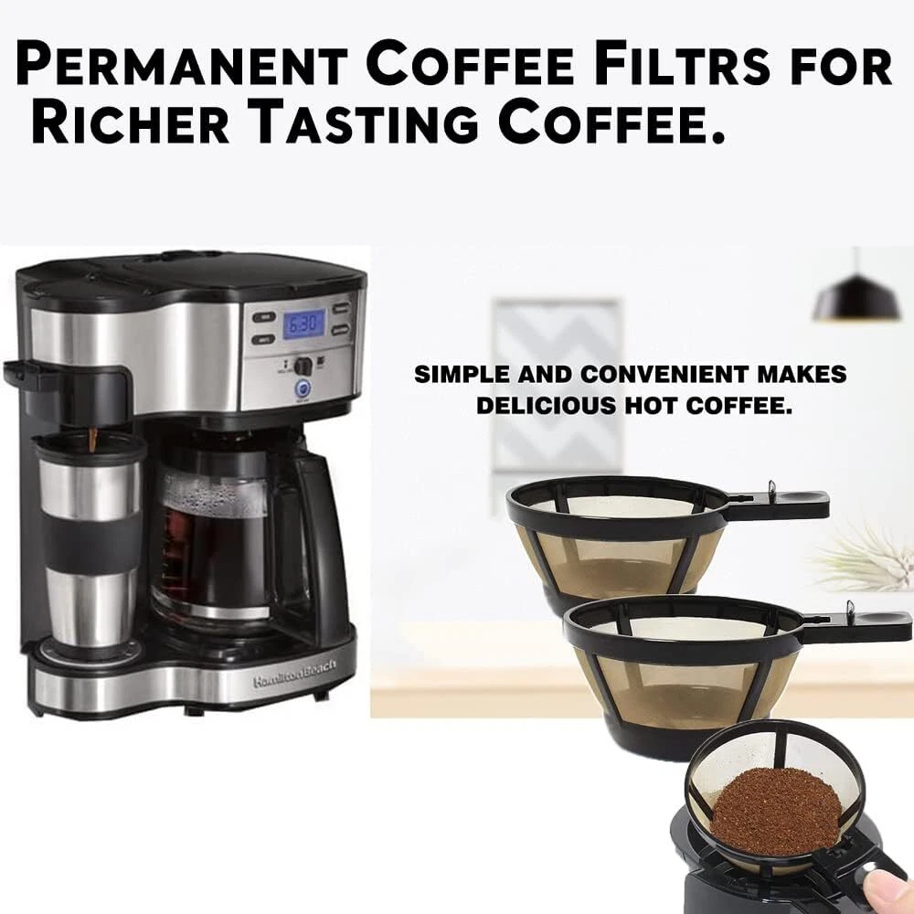 Reusable Coffee Basket Filter Compatible Hamilton Beach 2-way Brewer Coffee  Maker Models 49980a, 49980z, 47650, 49933