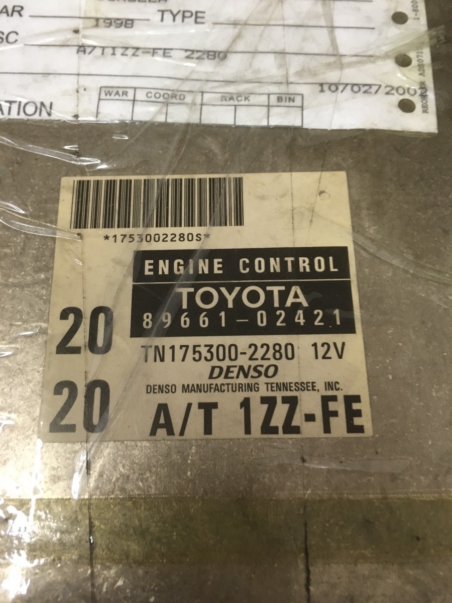 1998 TOYOTA COROLLA OEM ENGINE COMPUTER BOX 89661 02421 | eBay