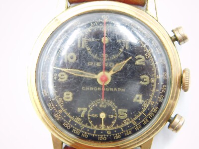 Vintage Pierce Watch WWII Era Military Chronograph Hand Wind
