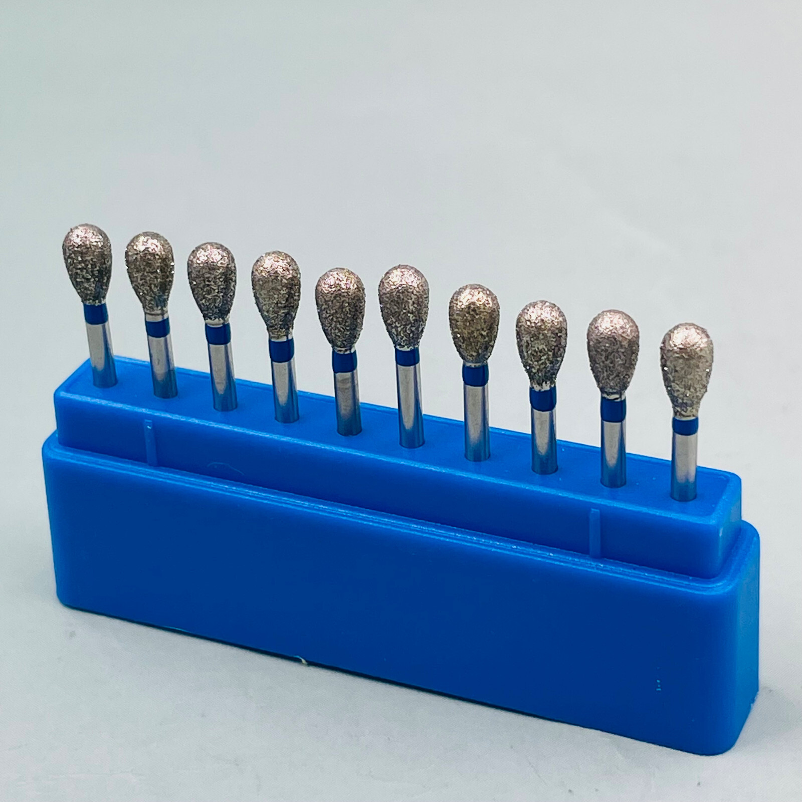50-Pack Dental Diamond Burs - FG 1.6mm For High-Speed Handpieces, Model TC-11F