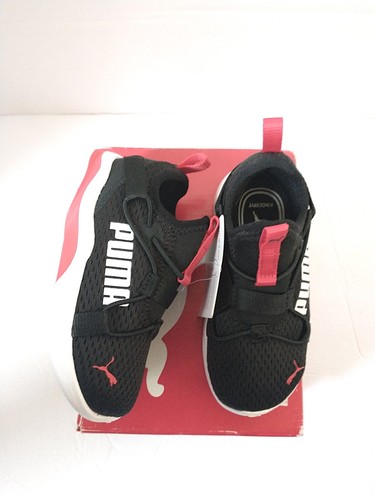 New! PUMA ~Size 7~ Toddler Boys Softride Rift Pop Slip-on Sneakers Shoes Black - Picture 9 of 10