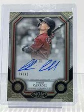CORBIN CARROLL 2024 TOPPS TIER ONE BASEBALL AUTOGRAPH AUTO 04/49