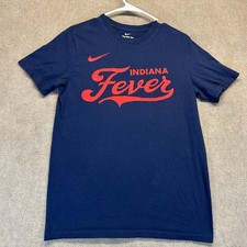 Indiana Fever Nike Tee Shirt Women's Small Navy Short Sleeve Dri Fit WNBA
