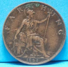 Great Britain, 1896 Farthing, KM788.1, VF, spot, Rim, NR, 8-25