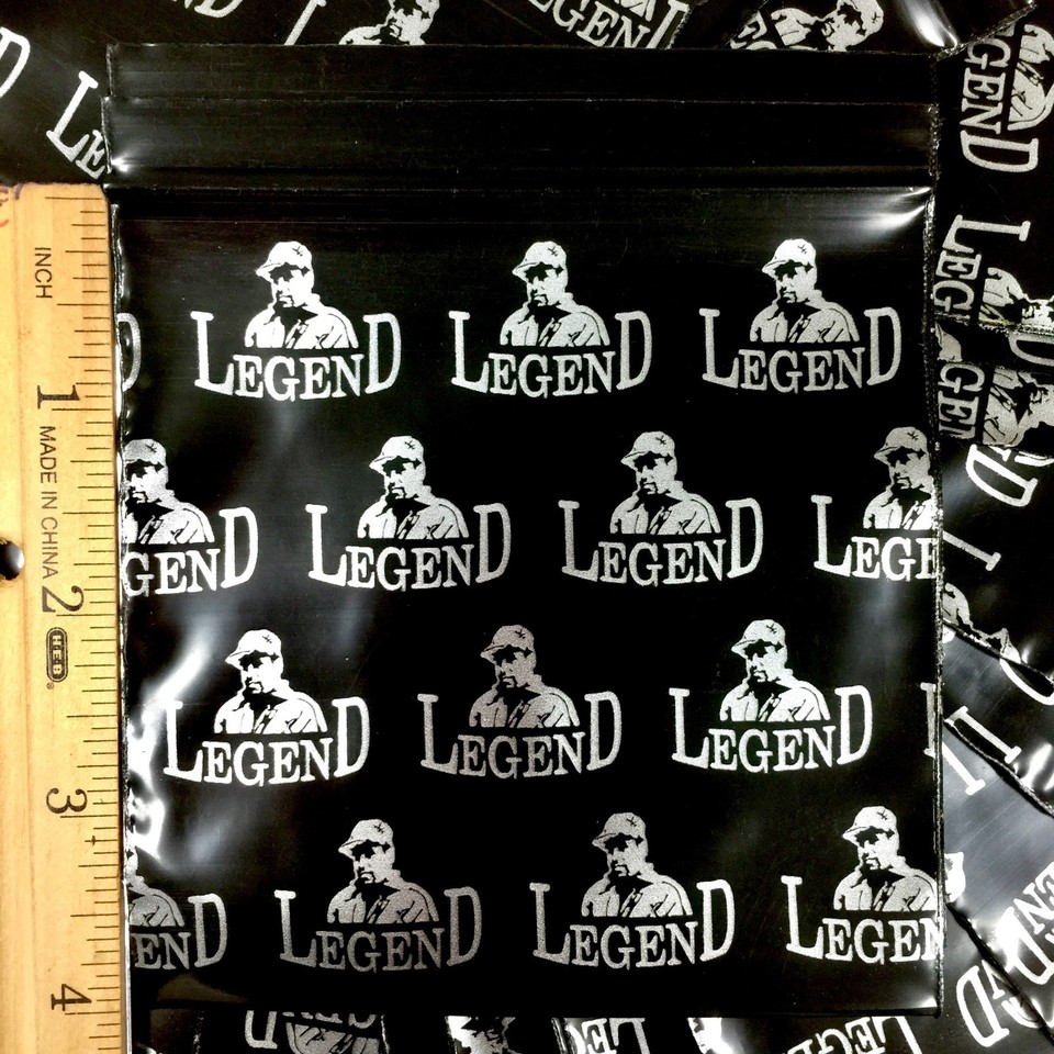100 Mini Zip Seal Bags 1"x1" - Metallic Printed "Cash Only" Design, 3 Mil Thick, Multi-Color 6 thumbnail image