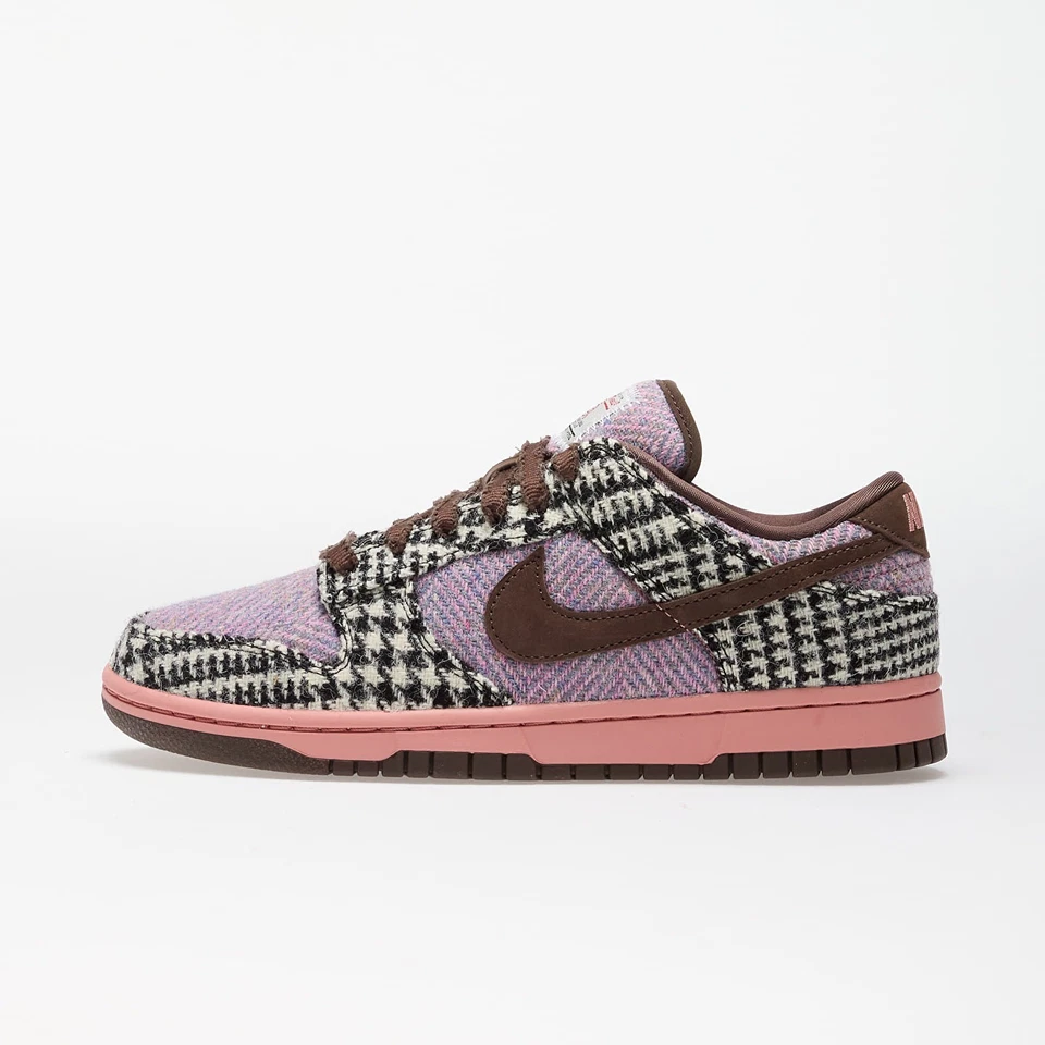 Nike Harris Tweed x Dunk Bajo Púrpura Rosa HQ5036-902 Mujer Zapatos Tenis Foto 2 de 4