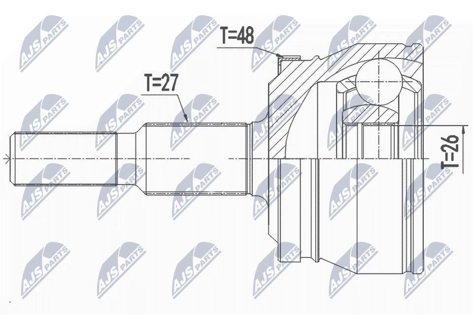 ✅Fits NTY NPZ-CH-032 OUTER CV JOINT ⭐UK Seller⭐ - Image 6