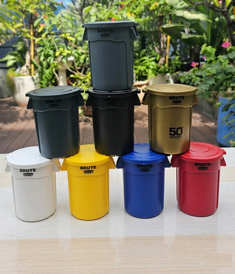 #ad Rubbermaid Mini 0.4 Quart Brute Trash Can With Lid Random Color PACK OF 1 $40.00