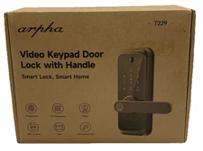 Arpha T229 Video Smart Door Lock 6in1 Entry Fingerprint Deadbolt Handle Doorbell