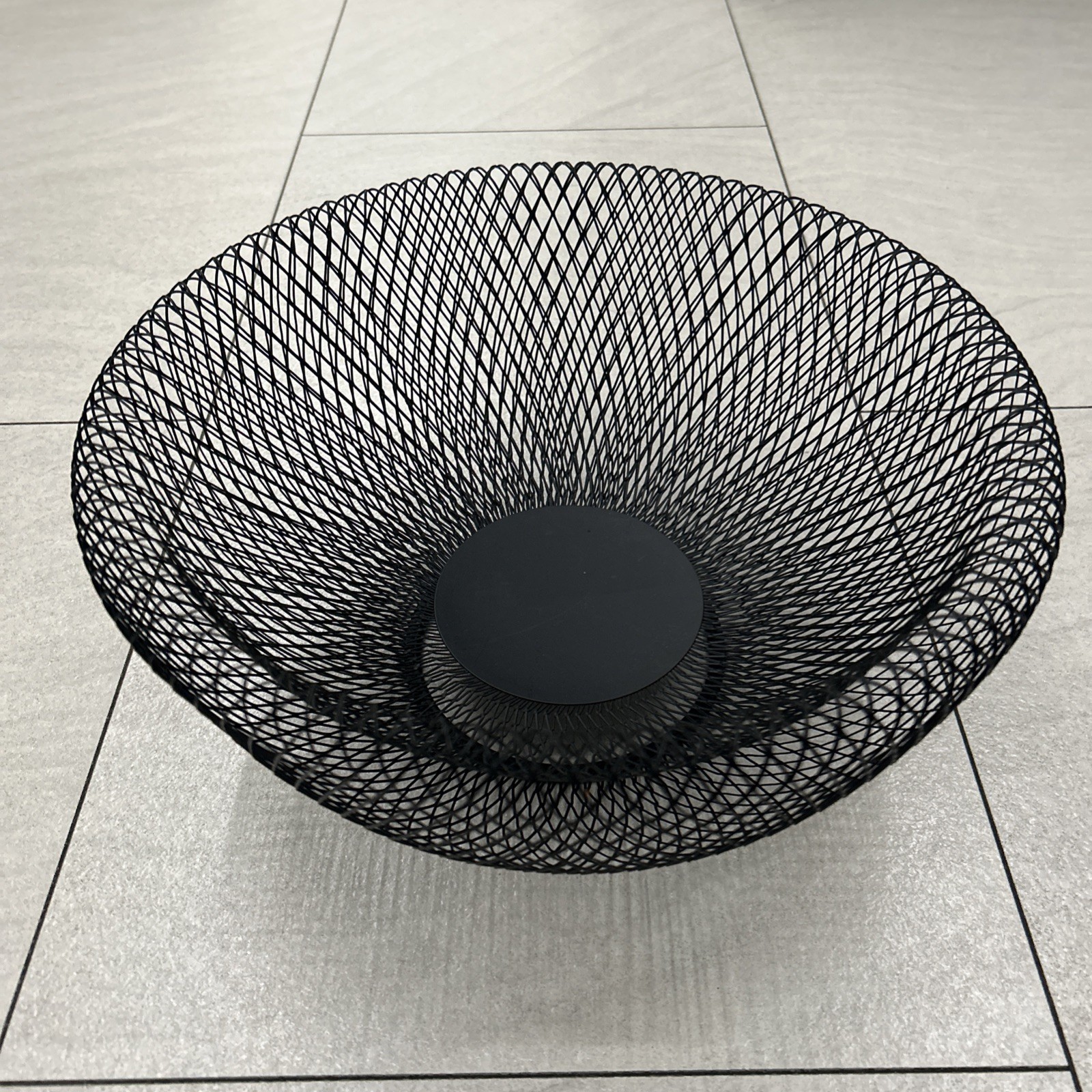 Metall Obstkorb schwarz 30cm Obstschale Dekoschale Metallkorb Aufbewahrungskorb