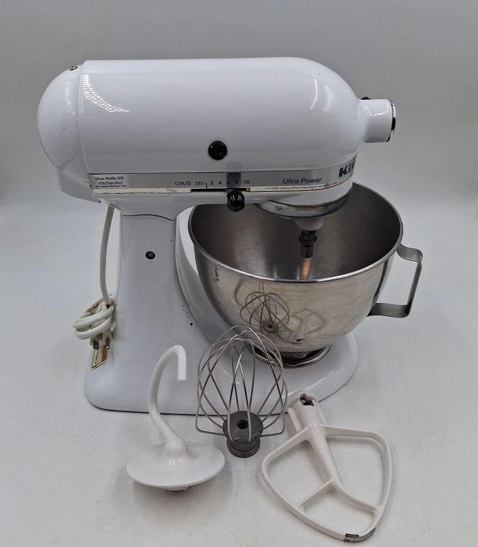 KitchenAid KSM90WH Ultra Power Stand Mixer W/ 3 Accessories
Opens in a new window or tab