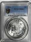 1896  P  MORGAN DOLLAR Gem  NS 66 PCGS