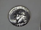 Uncirculated Proof 1957 Philadelphia Mint Silver Washington Quarter slabbed