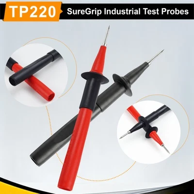 ZIBOO TP220 2 Stück Sure Grip Industrie Prüfspitzen Set mit Edelstahl Ti - Bild 1 von 4