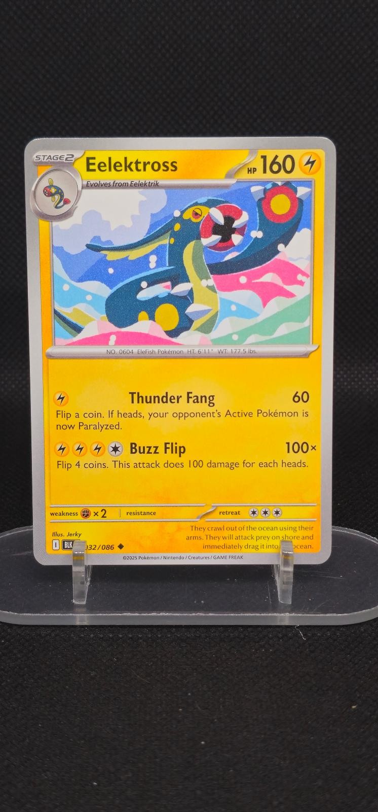 Eelektross 032/086 Uncommon Black Bolt Pokemon Lightly Played