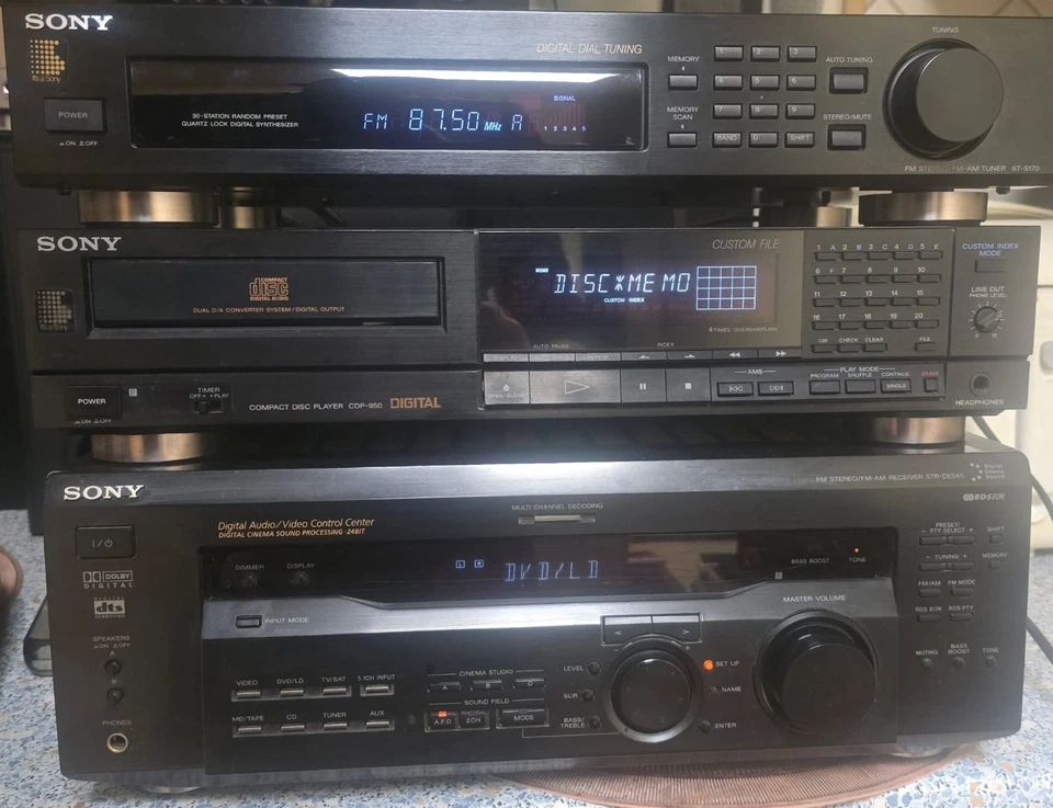 Sony STR-DE545 /CDP-950/ST-S170 MUSIKANLAGE 7.1DOBLY DIGITAL STEREO - Bild 2 von 4